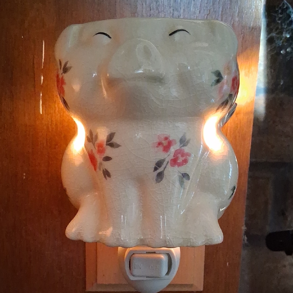 Vintage Floral Pig Wax Melt Holder